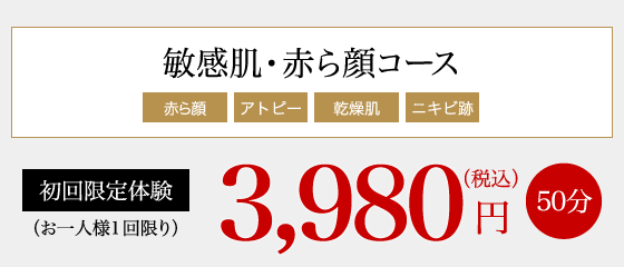 敏感肌・赤ら顔コース