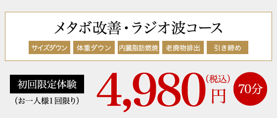 メタボ改善・ラジオ波コース